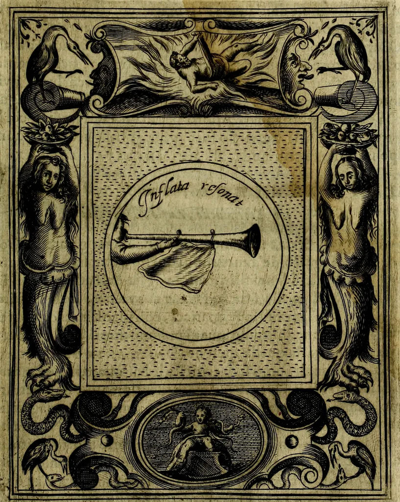 An illustration from Teatro d'imprese, 1623, leaf 882