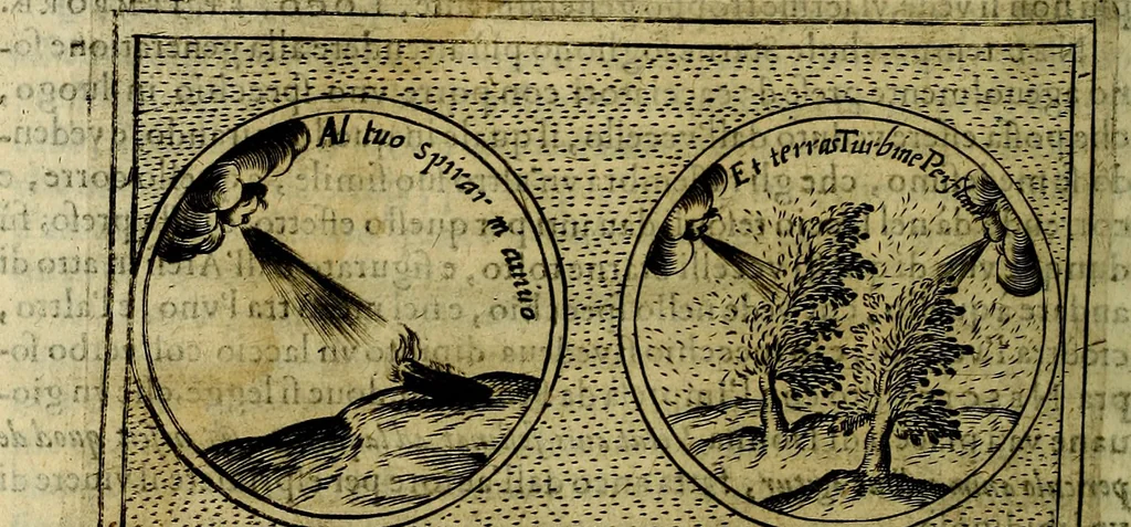 An illustration from Teatro d'imprese, 1623, leaf 895