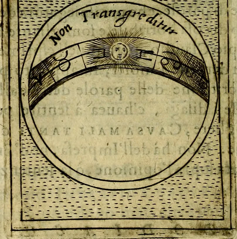 An illustration from Teatro d'imprese, 1623, leaf 909