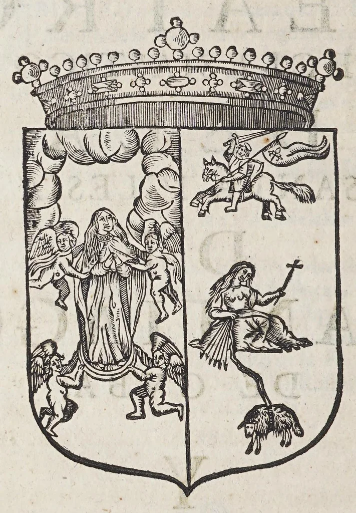 An illustration from Teatro eclesiastico de la primitiua iglesia de las Indias Occidentales, : vidas de sus arzobispos, obispos, y cosas memorables de sus sedes. ..., 1649, leaf 318
