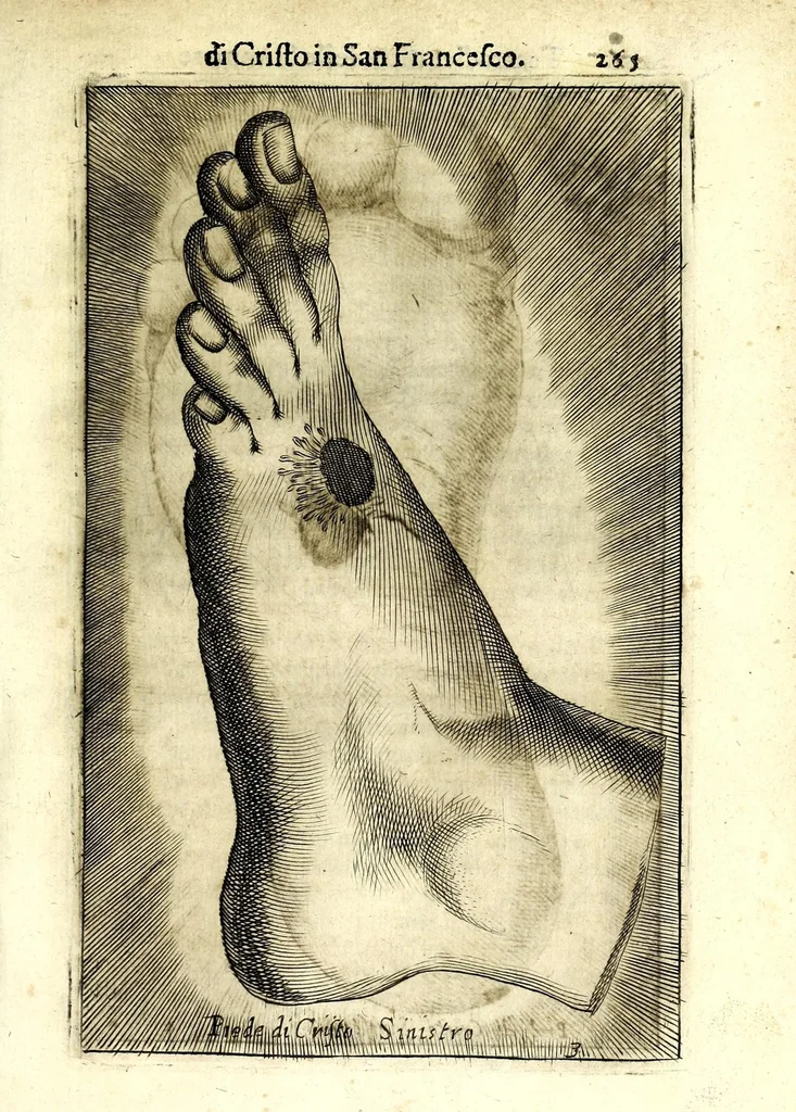 An illustration from Teatro serafico delle stimmate di Christo, impresse nel santo, immaculato, e virginal corpo del glorioso padre san Francesco, 1629, leaf 289