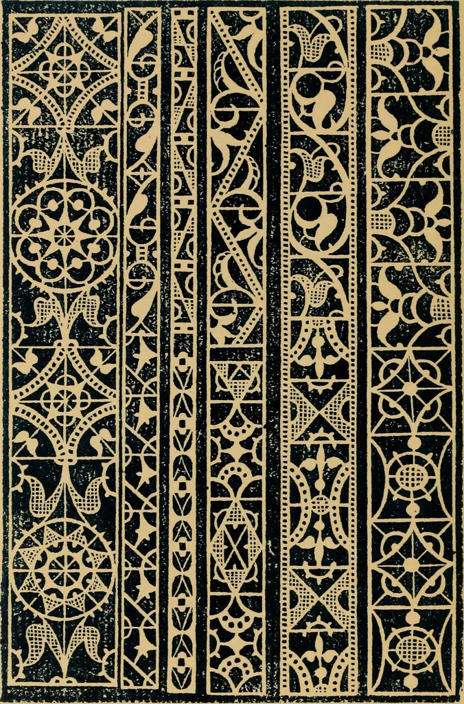 An illustration from A technical history of the manufacture of Venetian laces (Venice- Burano) / by G.M. Urbani de Gheltof ; translated by Lady Layard, 1882, leaf 27