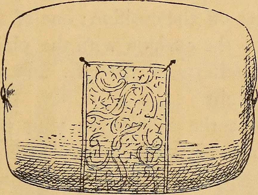An illustration from A technical history of the manufacture of Venetian laces (Venice- Burano) / by G.M. Urbani de Gheltof ; translated by Lady Layard, 1882, leaf 70