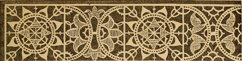 An illustration from A technical history of the manufacture of Venetian laces (Venice- Burano) / by G.M. Urbani de Gheltof ; translated by Lady Layard, 1882, leaf 84