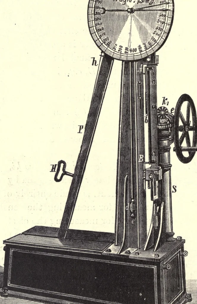 An illustration from The technical testing of yarns and textile fabrics, 1920, leaf 146