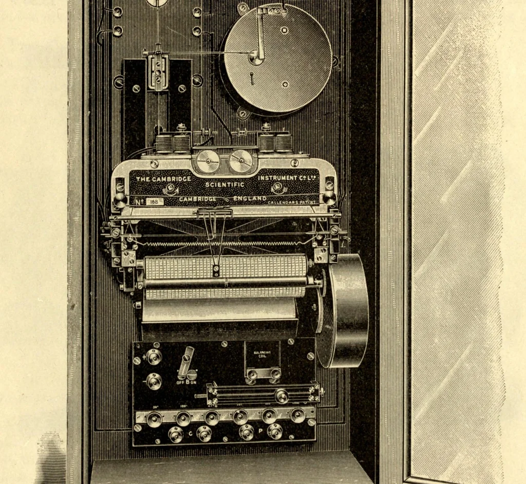 An illustration from Technical Thermometry, 1906, leaf 25