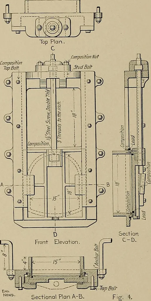 An illustration from The technic of mechanical drafting a practical guide to neat, correct, and legible drawing, 1904, leaf 11
