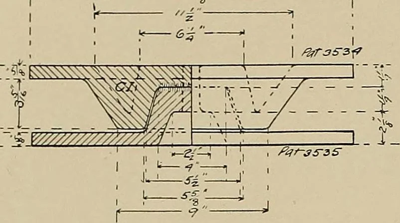An illustration from The technic of mechanical drafting a practical guide to neat, correct, and legible drawing, 1904, leaf 13
