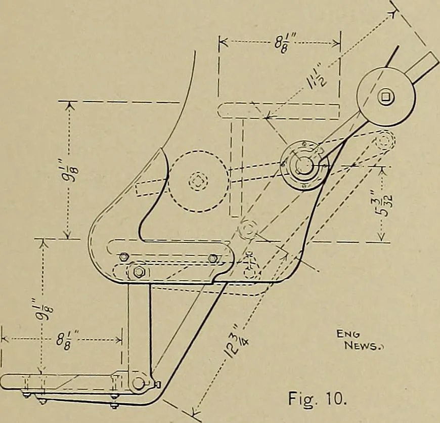 An illustration from The technic of mechanical drafting a practical guide to neat, correct, and legible drawing, 1904, leaf 14