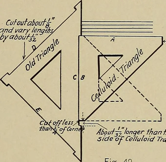 An illustration from The technic of mechanical drafting a practical guide to neat, correct, and legible drawing, 1904, leaf 26