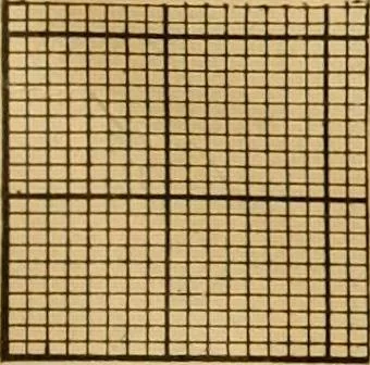 An illustration from Technology of textile design. Being a practical treatise on the construction and application of weaves for all textile fabrics, with minute reference to the latest inventions for weaving, 1888, leaf 18