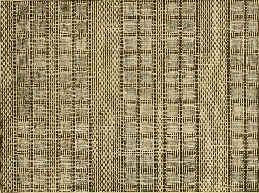 An illustration from Technology of textile design. Being a practical treatise on the construction and application of weaves for all textile fabrics, with minute reference to the latest inventions for weaving, 1888, leaf 244