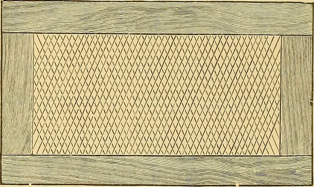 An illustration from Technology of textile design. Being a practical treatise on the construction and application of weaves for all textile fabrics, with minute reference to the latest inventions for weaving, 1888, leaf 261