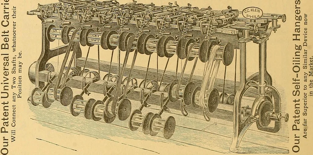 An illustration from Technology of textile design. Being a practical treatise on the construction and application of weaves for all textile fabrics, with minute reference to the latest inventions for weaving, 1888, leaf 307