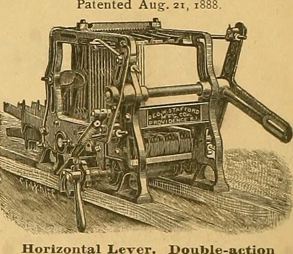 An illustration from Technology of textile design. Being a practical treatise on the construction and application of weaves for all textile fabrics, with minute reference to the latest inventions for weaving, 1888, leaf 313