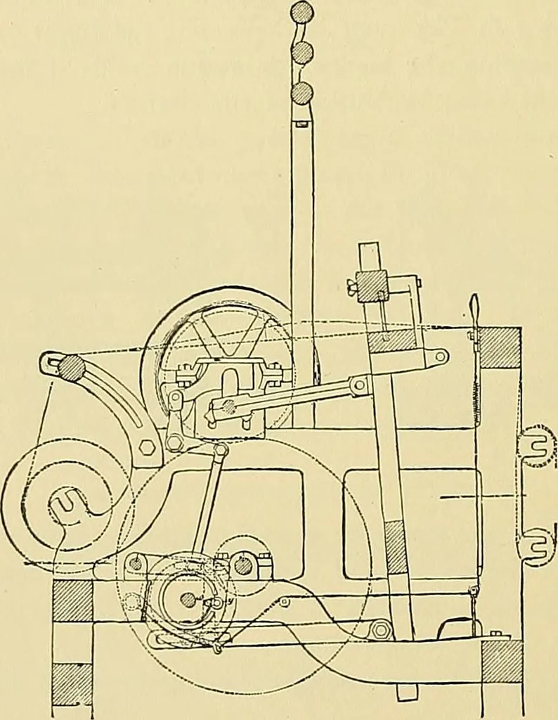 An illustration from Technology of textile design. Being a practical treatise on the construction and application of weaves for all textile fabrics, with minute reference to the latest inventions for weaving, 1888, leaf 229