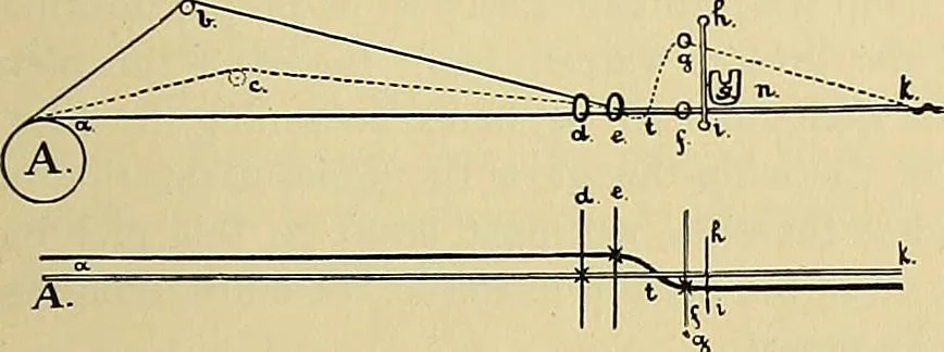 An illustration from Technology of textile design. Being a practical treatise on the construction and application of weaves for all textile fabrics, with minute reference to the latest inventions for weaving, 1888, leaf 238
