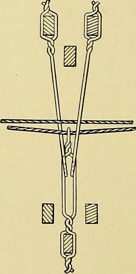 An illustration from Technology of textile design. Being a practical treatise on the construction and application of weaves for all textile fabrics, with minute reference to the latest inventions for weaving, 1888, leaf 251