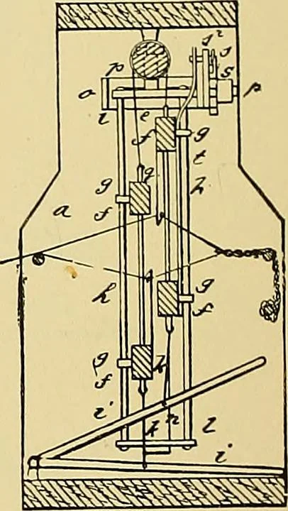An illustration from Technology of textile design. Being a practical treatise on the construction and application of weaves for all textile fabrics, with minute reference to the latest inventions for weaving, 1888, leaf 253