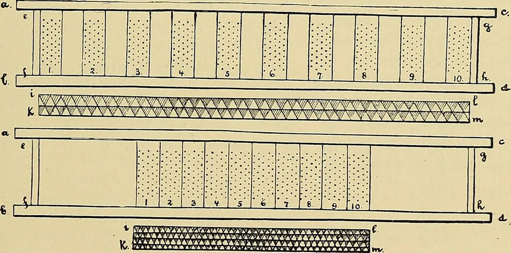 An illustration from Technology of textile design. Being a practical treatise on the construction and application of weaves for all textile fabrics, with minute reference to the latest inventions for weaving, 1888, leaf 264