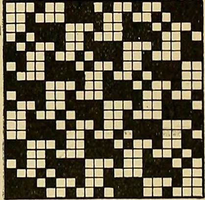 An illustration from Technology of textile design. Being a practical treatise on the construction and application of weaves for all textile fabrics, with minute reference to the latest inventions for weaving, 1888, leaf 285