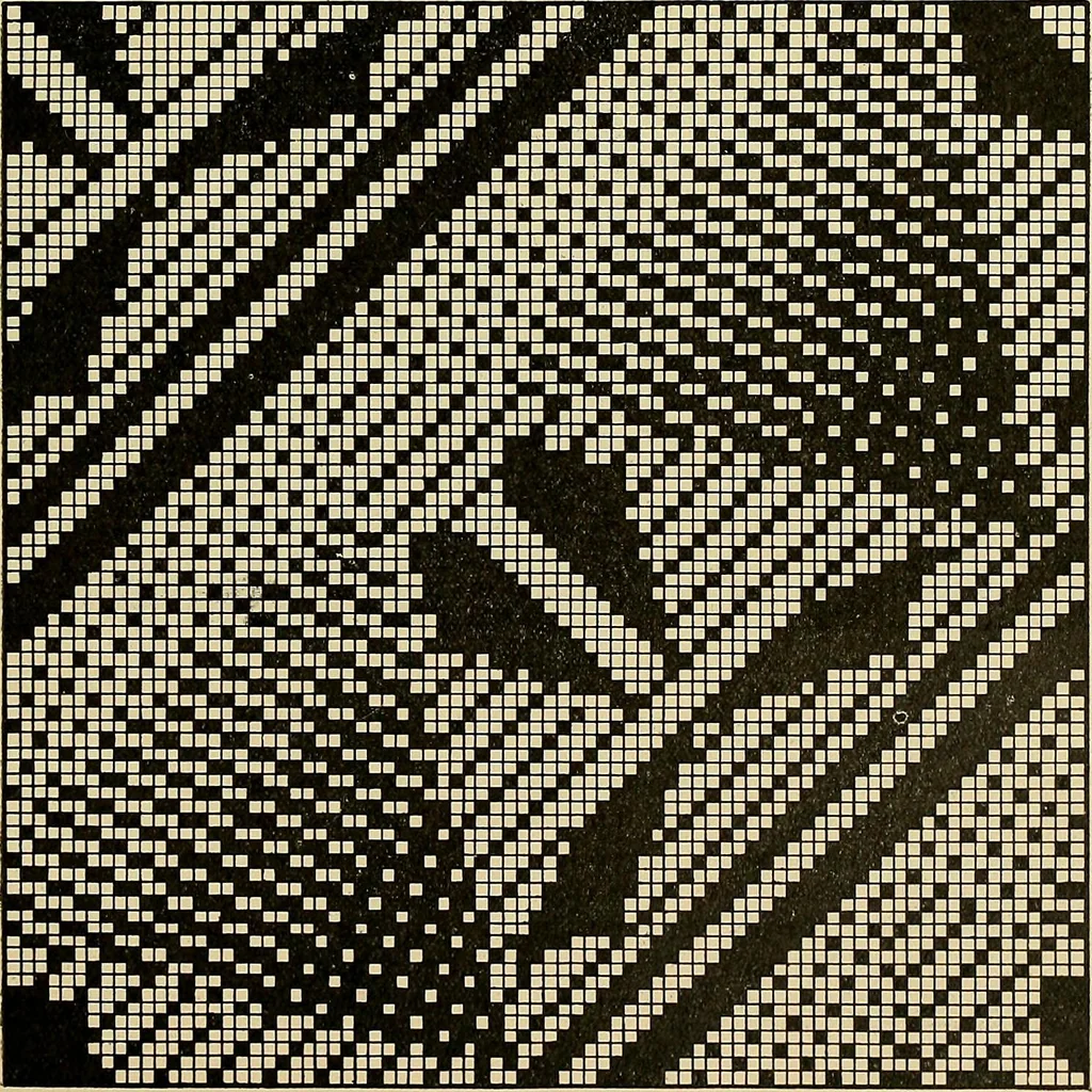 An illustration from Technology of textile design. Being a practical treatise on the construction and application of weaves for all textile fabrics, with minute reference to the latest inventions for weaving, 1888, leaf 292