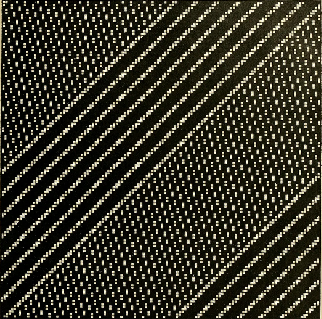 An illustration from Technology of textile design. Being a practical treatise on the construction and application of weaves for all textile fabrics, with minute reference to the latest inventions for weaving, 1888, leaf 312