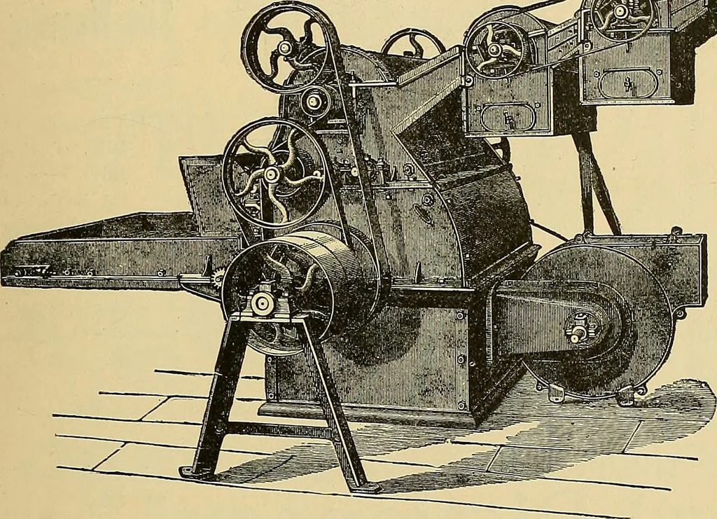 An illustration from Technology of textile design. Being a practical treatise on the construction and application of weaves for all textile fabrics, with minute reference to the latest inventions for weaving, 1888, leaf 342