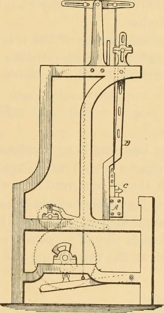 An illustration from Technology of textile design. Being a practical treatise on the construction and application of weaves for all textile fabrics, with minute reference to the latest inventions for weaving. Containing also an appendix showing the analysis and giving the calculations necessary for the manufacture of the various textile fabrics, 1889, leaf 130