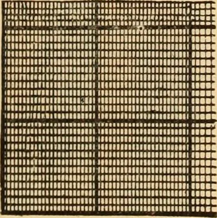 An illustration from Technology of textile design. Being a practical treatise on the construction and application of weaves for all textile fabrics, with minute reference to the latest inventions for weaving. Containing also an appendix showing the analysis and giving the calculations necessary for the manufacture of the various textile fabrics, 1889, leaf 16
