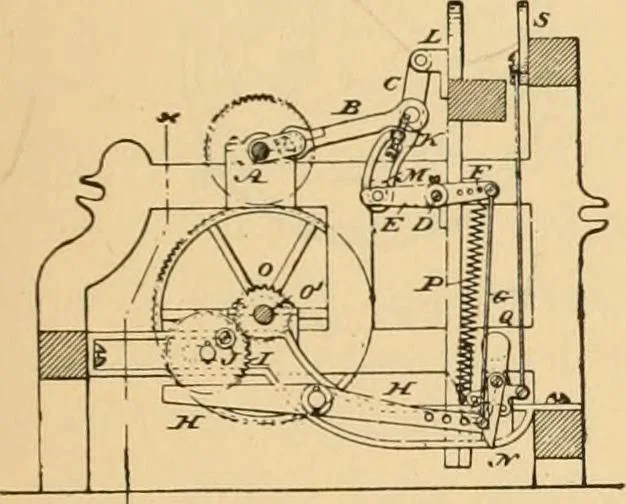 An illustration from Technology of textile design. Being a practical treatise on the construction and application of weaves for all textile fabrics, with minute reference to the latest inventions for weaving. Containing also an appendix showing the analysis and giving the calculations necessary for the manufacture of the various textile fabrics, 1889, leaf 224