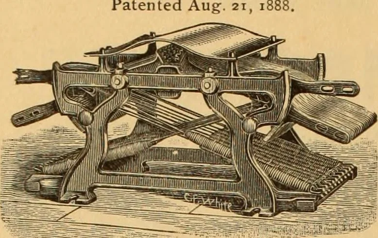 An illustration from Technology of textile design. Being a practical treatise on the construction and application of weaves for all textile fabrics, with minute reference to the latest inventions for weaving. Containing also an appendix showing the analysis and giving the calculations necessary for the manufacture of the various textile fabrics, 1889, leaf 311