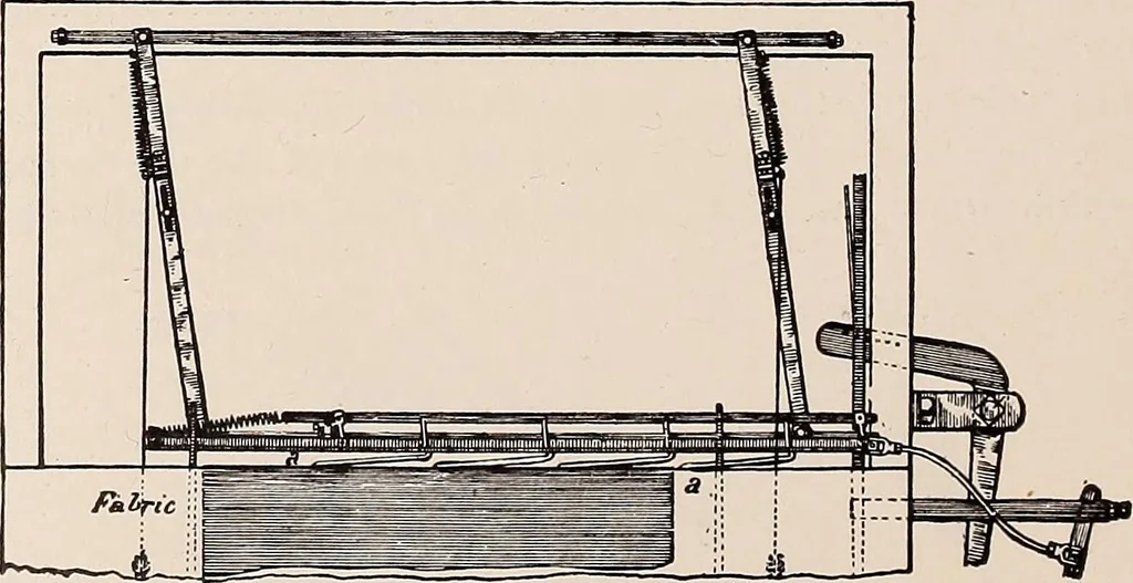 An illustration from Technology of textile design. A practical treatise on the construction and application of weaves for all textile fabrics... Containing also an appendix describing all the latest methods and improvements in designing and manufacturing, 1890, leaf 191