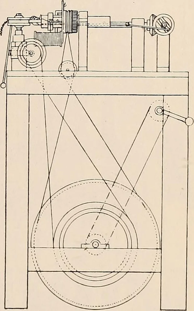 An illustration from Technology of textile design. A practical treatise on the construction and application of weaves for all textile fabrics... Containing also an appendix describing all the latest methods and improvements in designing and manufacturing, 1890, leaf 194