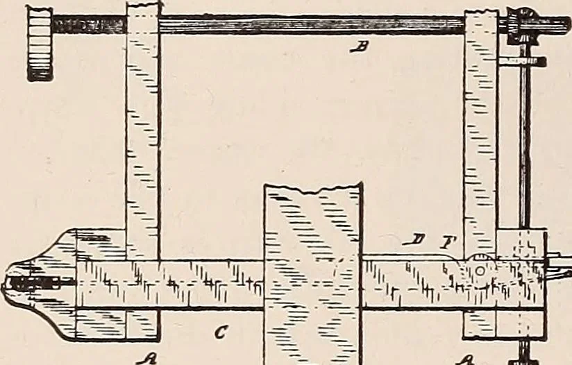 An illustration from Technology of textile design. A practical treatise on the construction and application of weaves for all textile fabrics... Containing also an appendix describing all the latest methods and improvements in designing and manufacturing, 1890, leaf 211