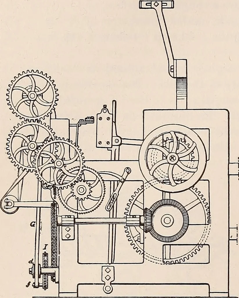 An illustration from Technology of textile design. A practical treatise on the construction and application of weaves for all textile fabrics... Containing also an appendix describing all the latest methods and improvements in designing and manufacturing, 1890, leaf 213