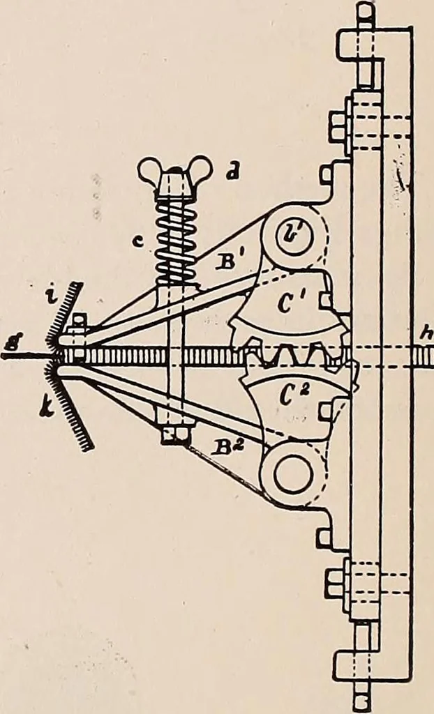An illustration from Technology of textile design. A practical treatise on the construction and application of weaves for all textile fabrics... Containing also an appendix describing all the latest methods and improvements in designing and manufacturing, 1890, leaf 217