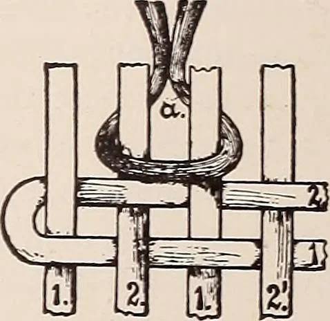 An illustration from Technology of textile design. A practical treatise on the construction and application of weaves for all textile fabrics... Containing also an appendix describing all the latest methods and improvements in designing and manufacturing, 1890, leaf 235