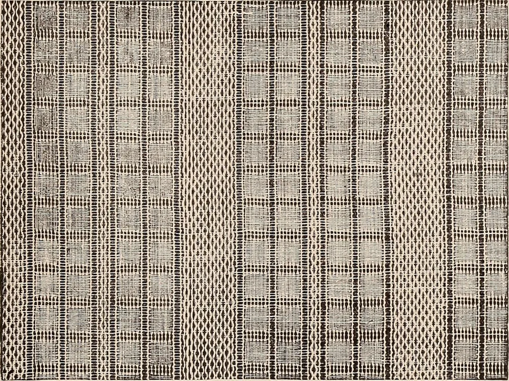 An illustration from Technology of textile design. A practical treatise on the construction and application of weaves for all textile fabrics... Containing also an appendix describing all the latest methods and improvements in designing and manufacturing, 1890, leaf 250