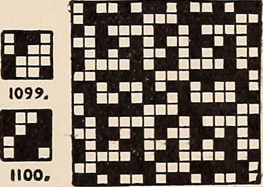 An illustration from Technology of textile design. A practical treatise on the construction and application of weaves for all textile fabrics... Containing also an appendix describing all the latest methods and improvements in designing and manufacturing, 1890, leaf 286