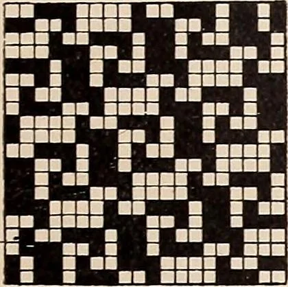 An illustration from Technology of textile design. A practical treatise on the construction and application of weaves for all textile fabrics... Containing also an appendix describing all the latest methods and improvements in designing and manufacturing, 1890, leaf 290