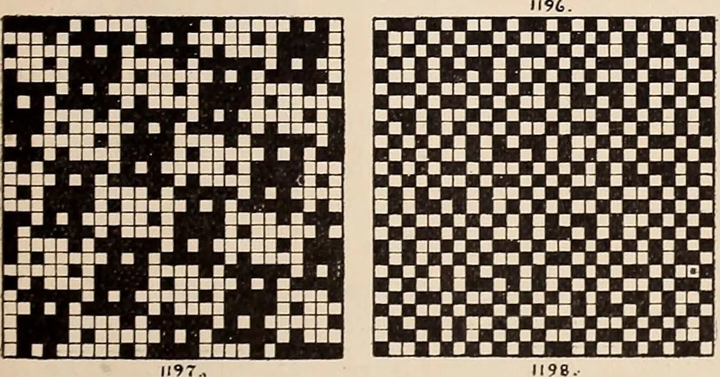An illustration from Technology of textile design. A practical treatise on the construction and application of weaves for all textile fabrics... Containing also an appendix describing all the latest methods and improvements in designing and manufacturing, 1890, leaf 290