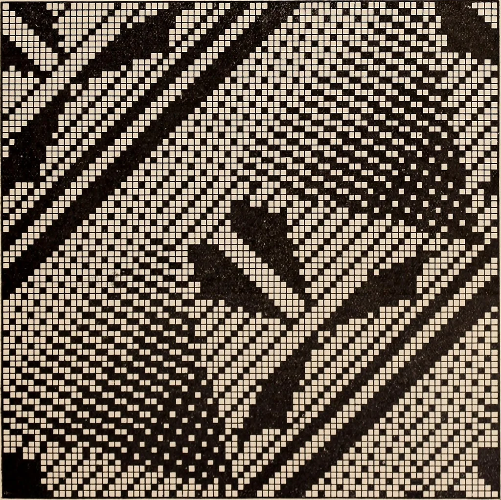 An illustration from Technology of textile design. A practical treatise on the construction and application of weaves for all textile fabrics... Containing also an appendix describing all the latest methods and improvements in designing and manufacturing, 1890, leaf 296