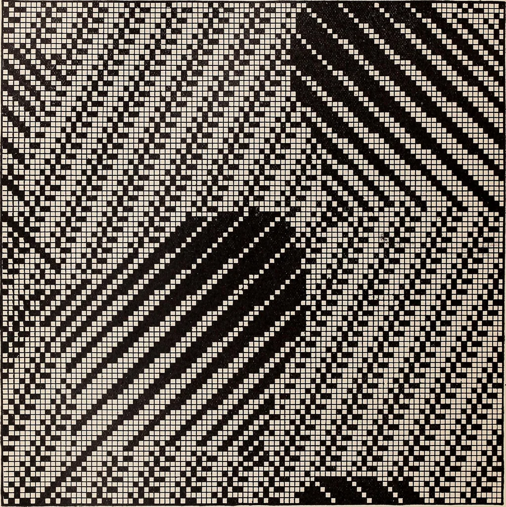 An illustration from Technology of textile design. A practical treatise on the construction and application of weaves for all textile fabrics... Containing also an appendix describing all the latest methods and improvements in designing and manufacturing, 1890, leaf 297