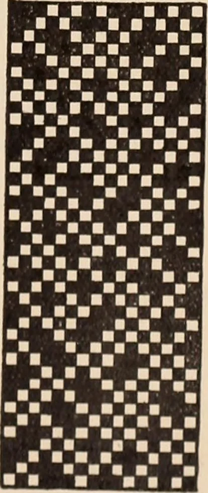 An illustration from Technology of textile design. A practical treatise on the construction and application of weaves for all textile fabrics... Containing also an appendix describing all the latest methods and improvements in designing and manufacturing, 1890, leaf 300