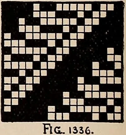 An illustration from Technology of textile design. A practical treatise on the construction and application of weaves for all textile fabrics... Containing also an appendix describing all the latest methods and improvements in designing and manufacturing, 1890, leaf 311