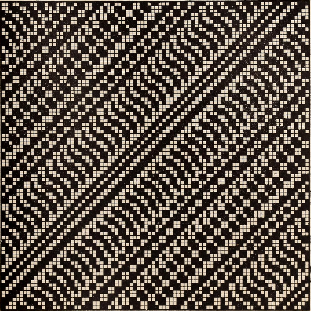 An illustration from Technology of textile design. A practical treatise on the construction and application of weaves for all textile fabrics... Containing also an appendix describing all the latest methods and improvements in designing and manufacturing, 1890, leaf 314