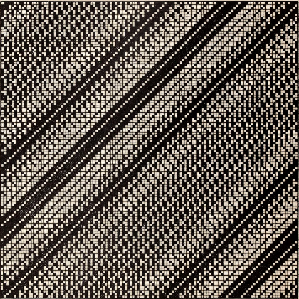 An illustration from Technology of textile design. A practical treatise on the construction and application of weaves for all textile fabrics... Containing also an appendix describing all the latest methods and improvements in designing and manufacturing, 1890, leaf 315