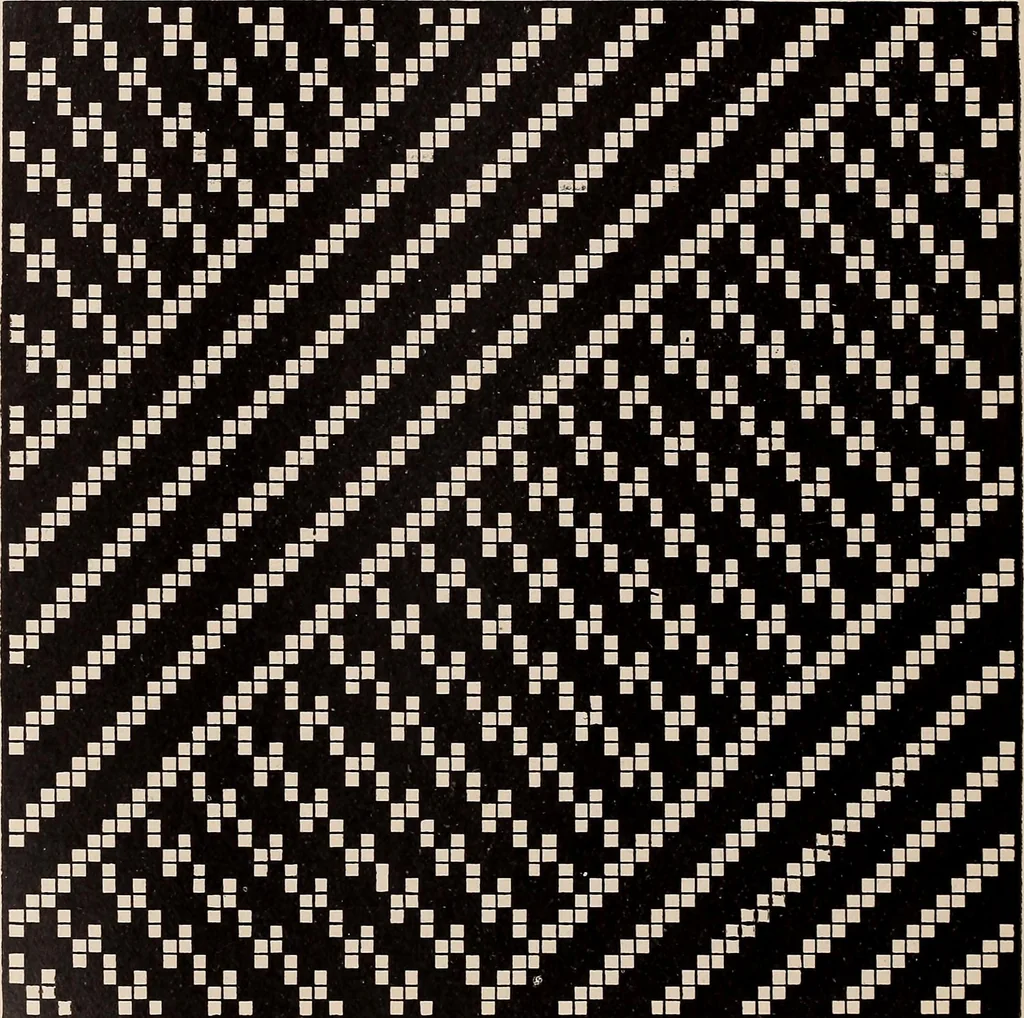 An illustration from Technology of textile design. A practical treatise on the construction and application of weaves for all textile fabrics... Containing also an appendix describing all the latest methods and improvements in designing and manufacturing, 1890, leaf 317