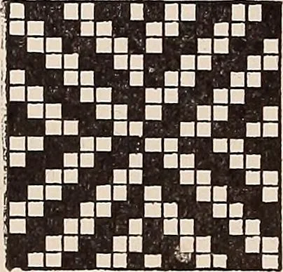 An illustration from Technology of textile design. A practical treatise on the construction and application of weaves for all textile fabrics... Containing also an appendix describing all the latest methods and improvements in designing and manufacturing, 1890, leaf 325